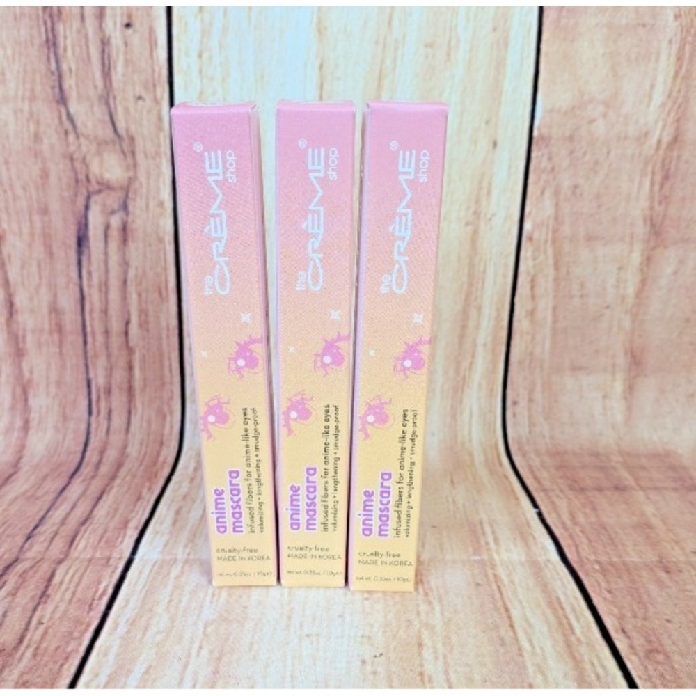 3 Pack The Creme Shop Anime Mascara Brown - Infused Fibers for Anime Like Eyes